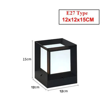 Weatherproof Modern Cube Outdoor Floor Lamp - Image 6