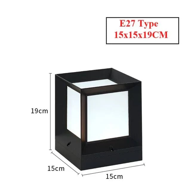 Weatherproof Modern Cube Outdoor Floor Lamp - Image 7