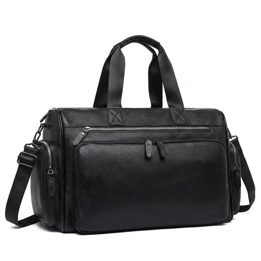 Weekender Travel Bag with Adjustable Structured Duffel and Zippered Compartments - studio