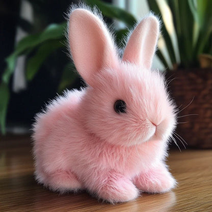 Weighted Stuffed Bunny With Soft Plush Fur And Realistic Features For Comfort - Image 1