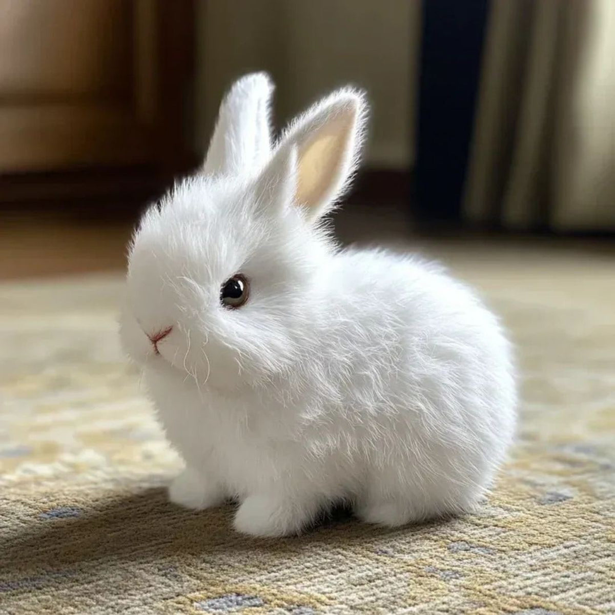 Weighted Stuffed Bunny With Soft Plush Fur And Realistic Features For Comfort - Image 8