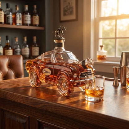 Mustang Car-Shaped Whisky Decanter for Home Bar - Image 6