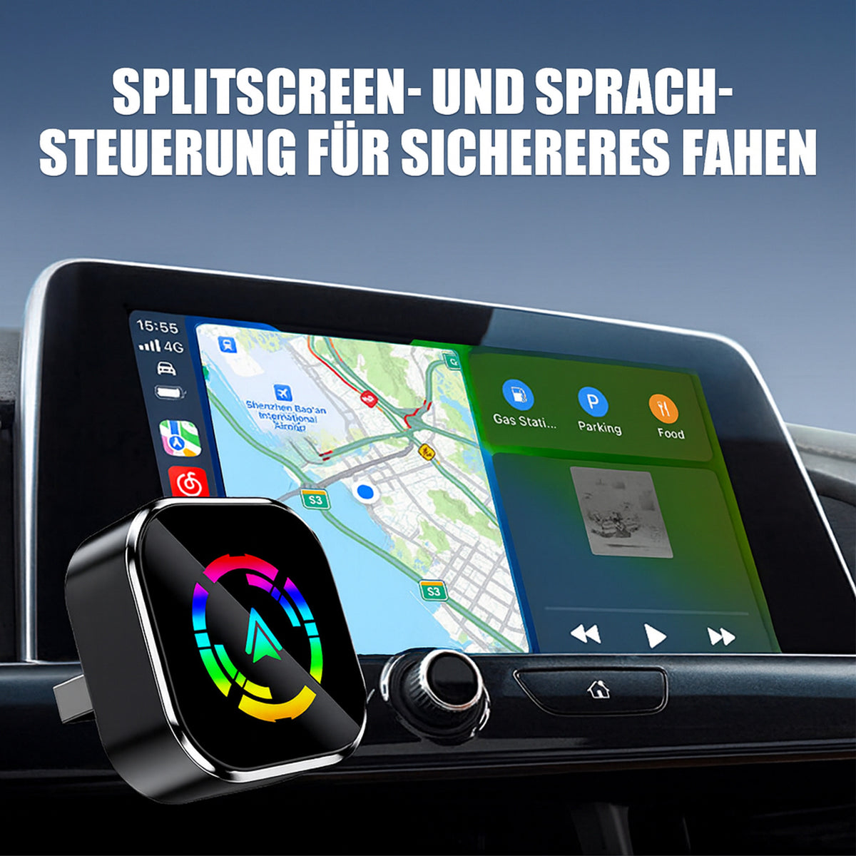 Wireless Adapter For Carplay And Android Auto With Bluetooth 5.0 And Wlan - Image 2