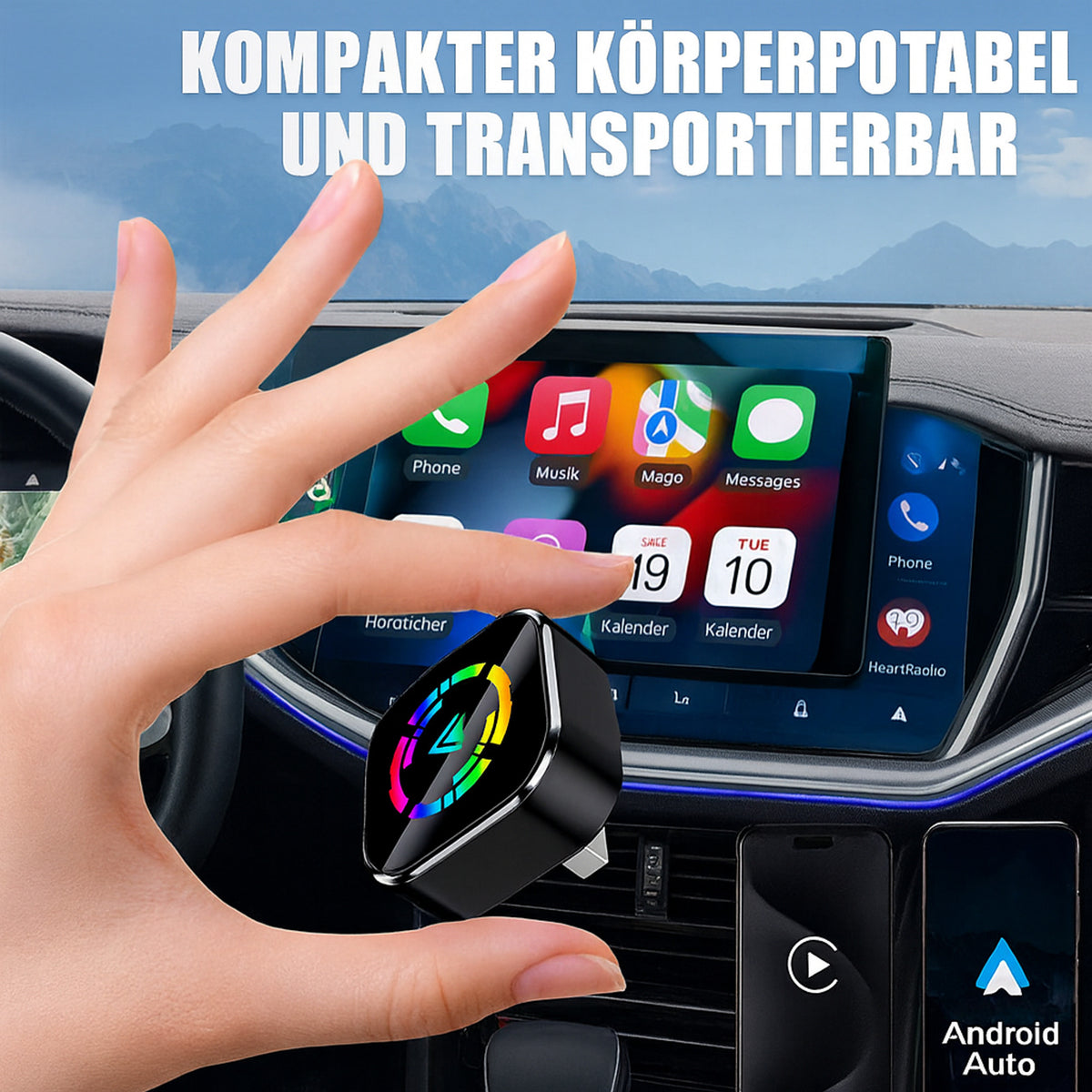 Wireless Adapter For Carplay And Android Auto With Bluetooth 5.0 And Wlan - Image 3