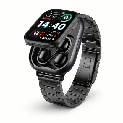 Wireless Earbuds Integrated Into HD Touchscreen Smartwatch - Image 1