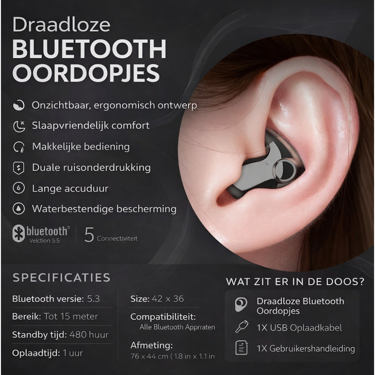 Wireless Earbuds With Noise Cancellation And Charging Case - Image 9