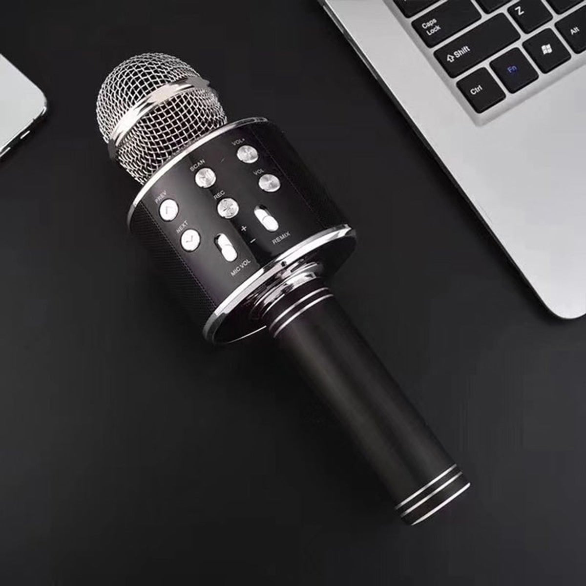 Wireless Karaoke Microphone With Voice Modulation Built-In Speaker And Fm Radio - Image 3