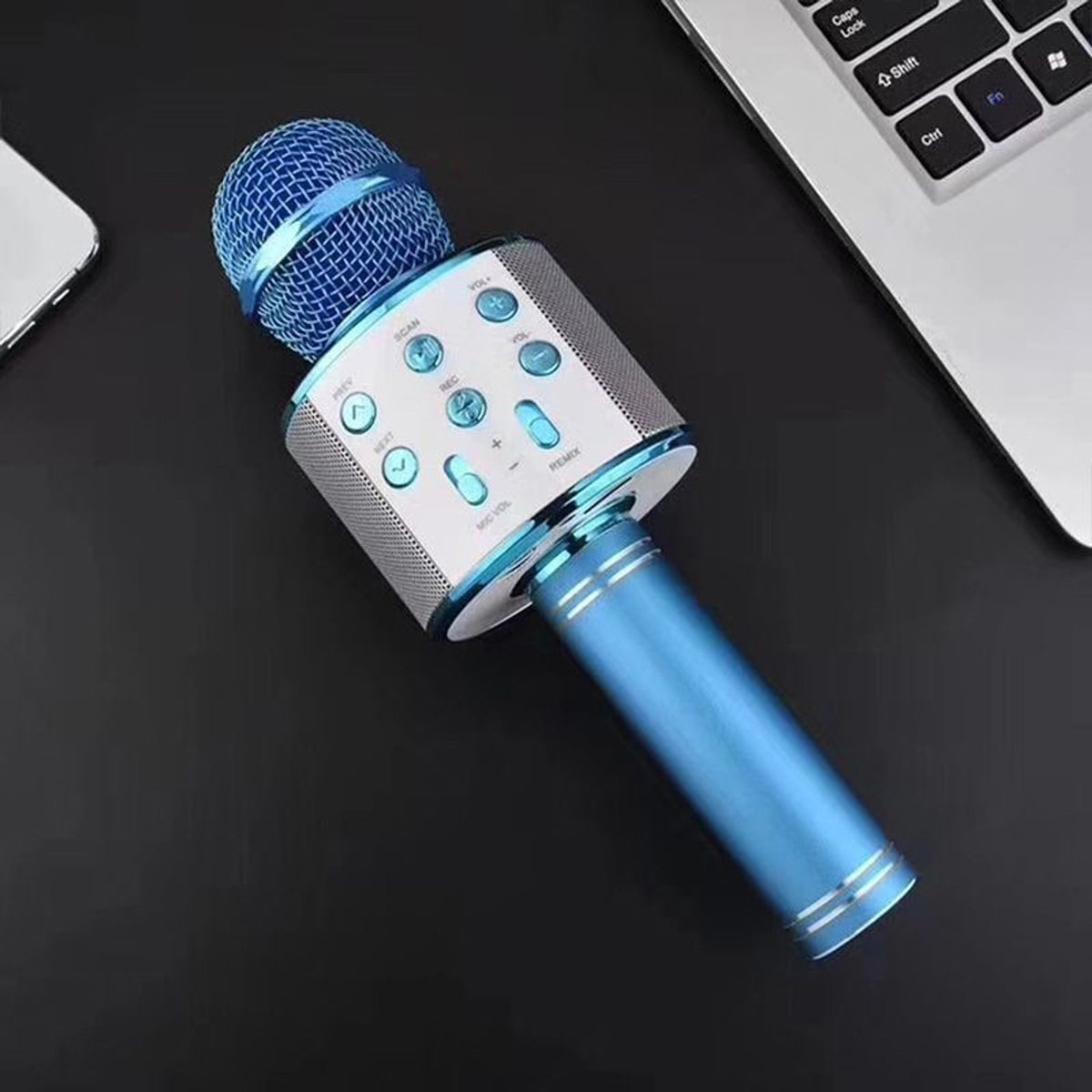 Wireless Karaoke Microphone With Voice Modulation Built-In Speaker And Fm Radio - Image 4