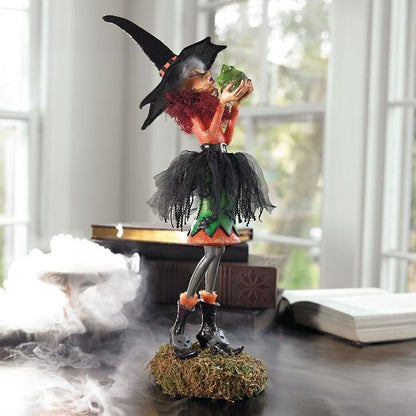 Witch Figurine Multicolored Standing Halloween Decor - Image 11