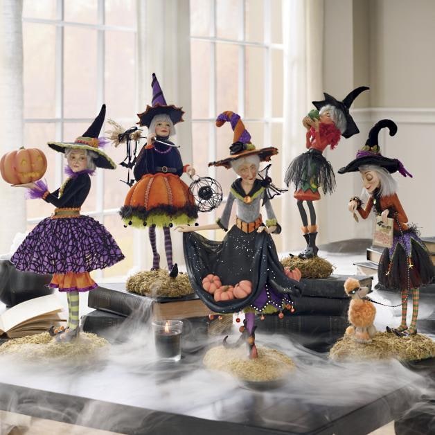 Witch Figurine Multicolored Standing Halloween Decor - Image 2