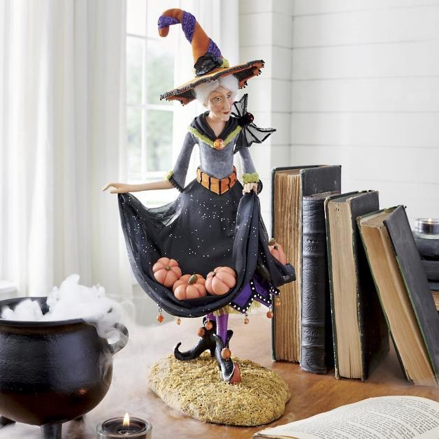 Witch Figurine Multicolored Standing Halloween Decor - Image 3