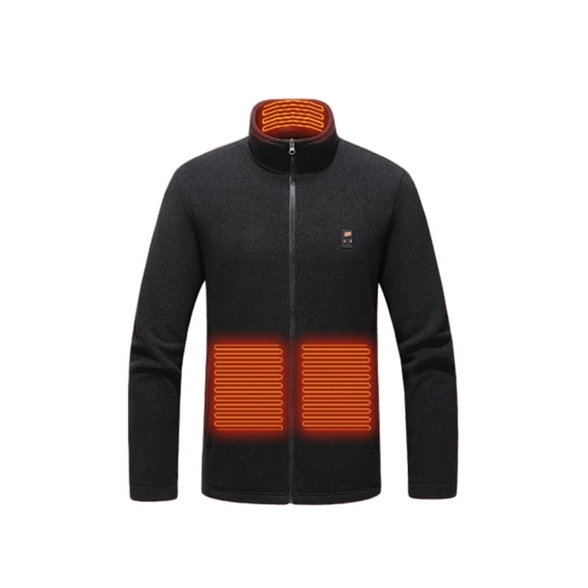 Women's Heated Fleece Jacket With USB Zip Front Stand Collar And Lightweight Warmth That Layers Easily Under Outerwear - Image 3