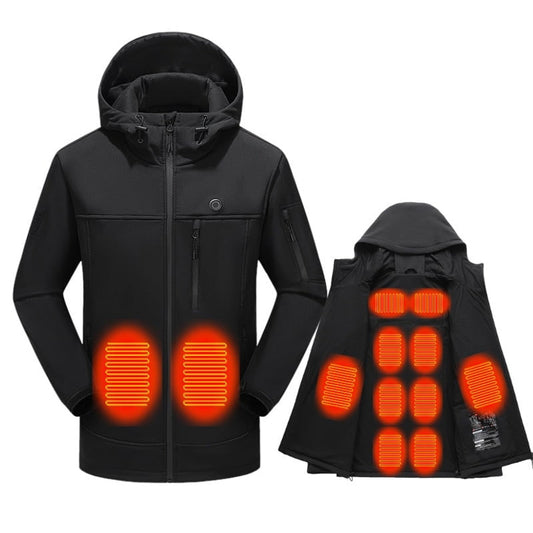 Women's Heated Jacket Full Zip Softshell With USB Power And Multiple Heating Zones - Image 1