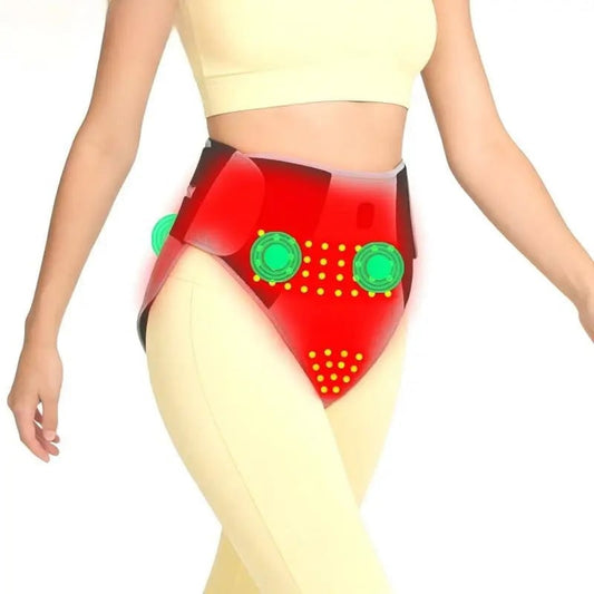 Women's Menstrual Heating Pad For Cramps Electric Wearable Abdominal Lower Back Wrap With Vibration Modes And Adjustable Straps - Image 8