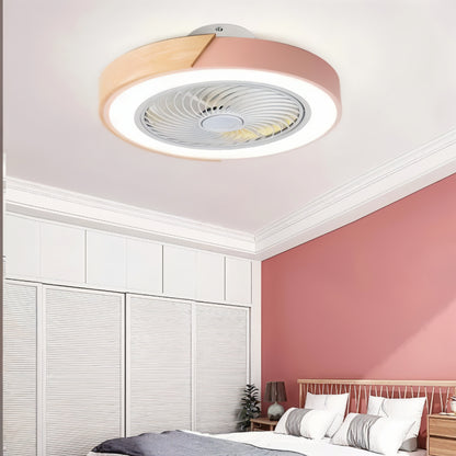 Wooden Trim LED Ceiling Fan Light - Image 4