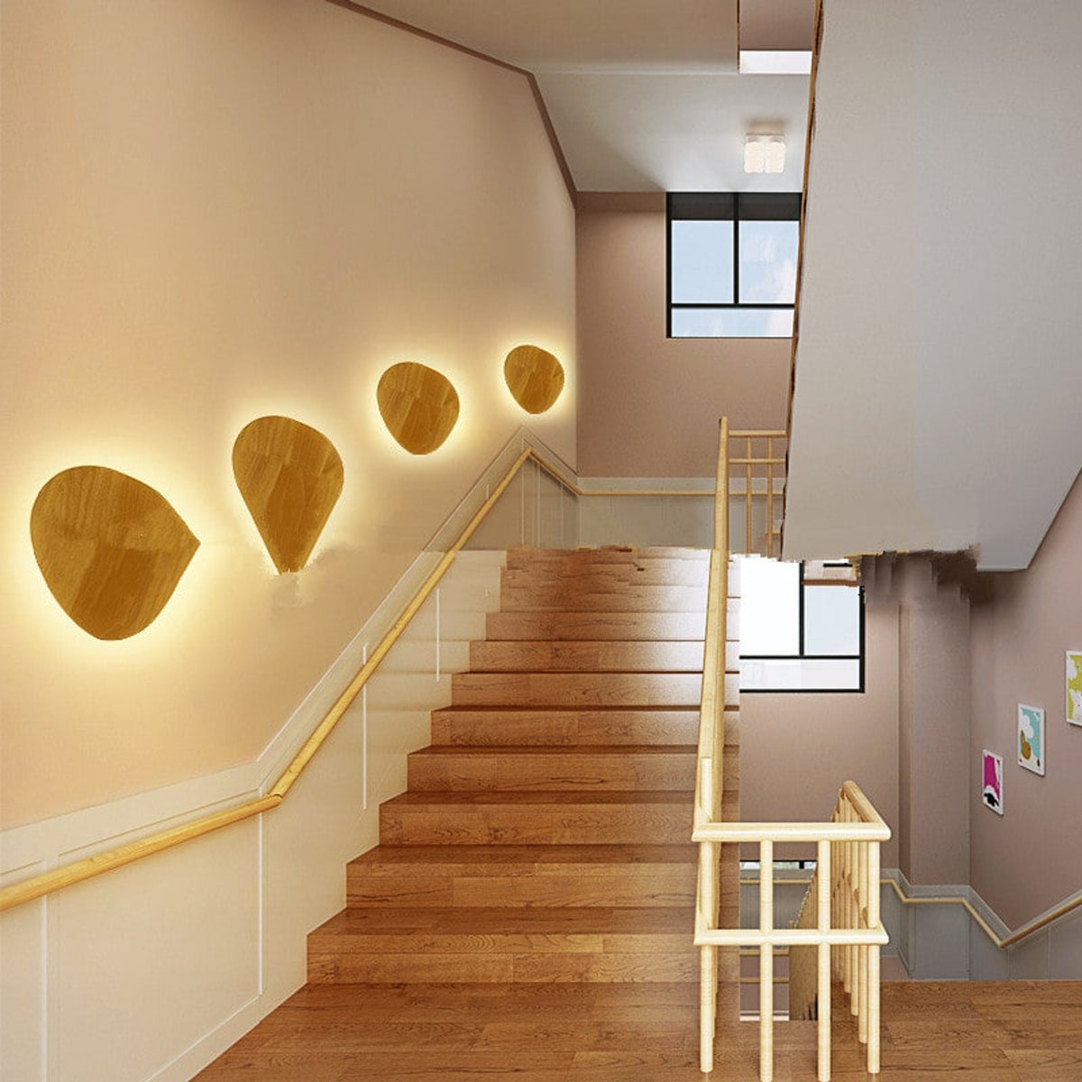 Wooden Wall Lamp With LED Lighting - Image 5