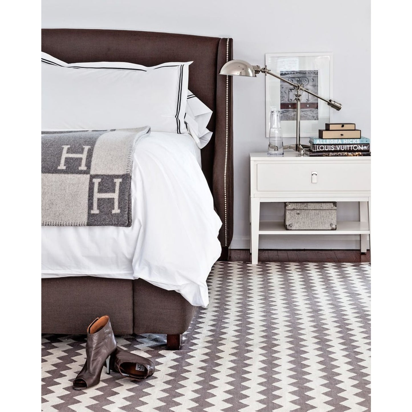 Wool Cashmere Blanket Check Throw Soft - Image 11