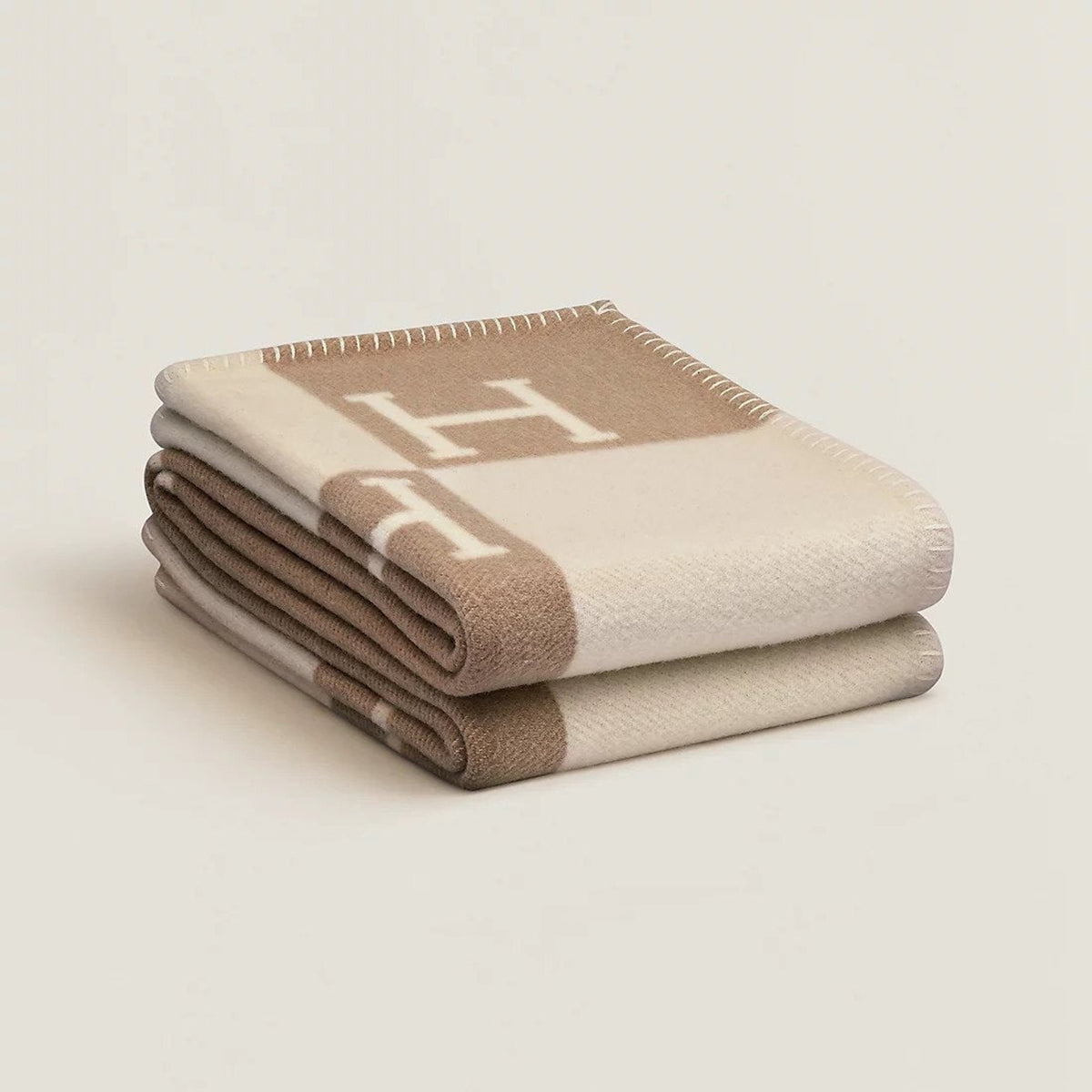 Wool Cashmere Blanket Check Throw Soft - Image 3