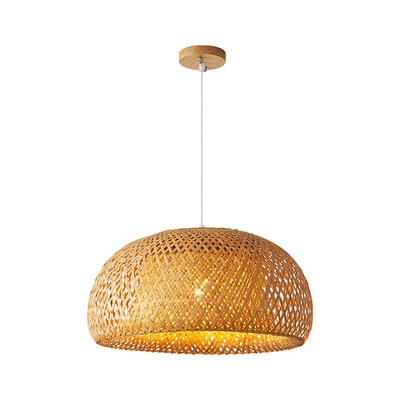 Woven Simple Japanese Bamboo Chandelier - Image 3