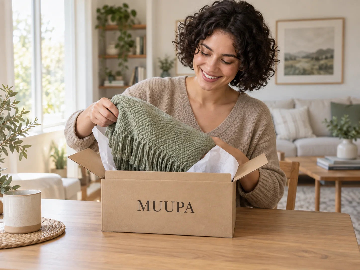 Muupa order being unpacked at home